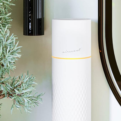 The AirScent Waterless Diffuser - Cold Air Scent Diffuser Oil Machine for Homes, Offices, Hotels and Spas - Aromatherapy Diffuser for Aesthetic Scenting - White - 4.05 Oz - Fragrance Oil Not Included