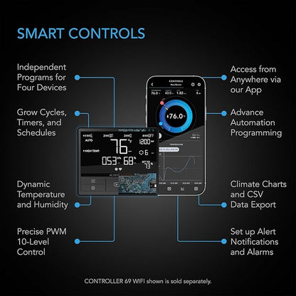 AC Infinity UIS Control Plug, Socket Adapter to Connect UIS Smart Controllers to Outlet Devices