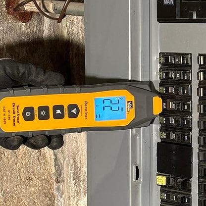 Ideal Electrical SureTrace Digital Circuit Tracer (61-946) 0-480 Volts AC/DC with Backlit Display — Find Breakers, Fuses, Wires, Dead Shorts, and Splice Errors