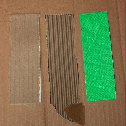 Non Fading Green Reflective Stickers 2 inch X 6 inch, Outdoor Waterproof High Visibility Warning Safety Adhesive Reflector Tape (50 Pcs)