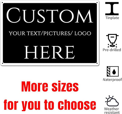 Custom Sign, Custom Delivery Sign，Double-sided，Multiple Sizes, Customize for Office, Business, Workplace, office, Home, Delivery Signs(14 * 10Inch)