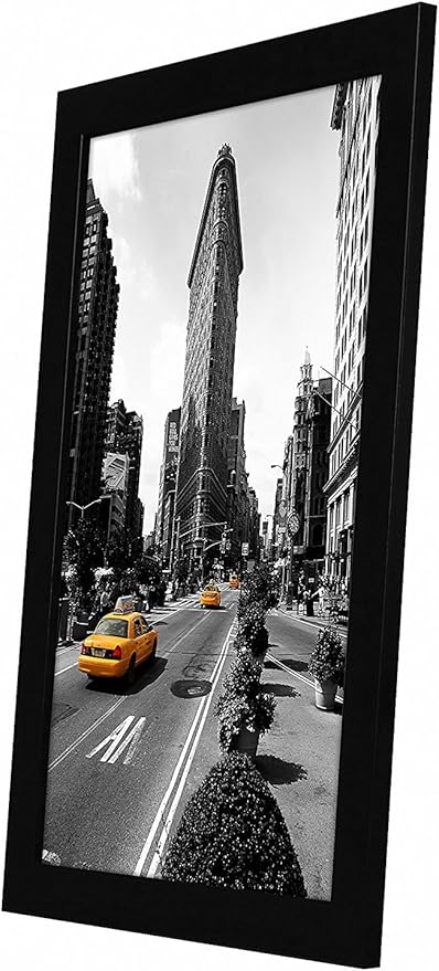 Americanflat 11x17 Picture Frame with Shatter-Resistant Glass - Signature Collection - Gallery-Style Frames Made of Engineered Wood - Photo Frame for Wall Display - Black