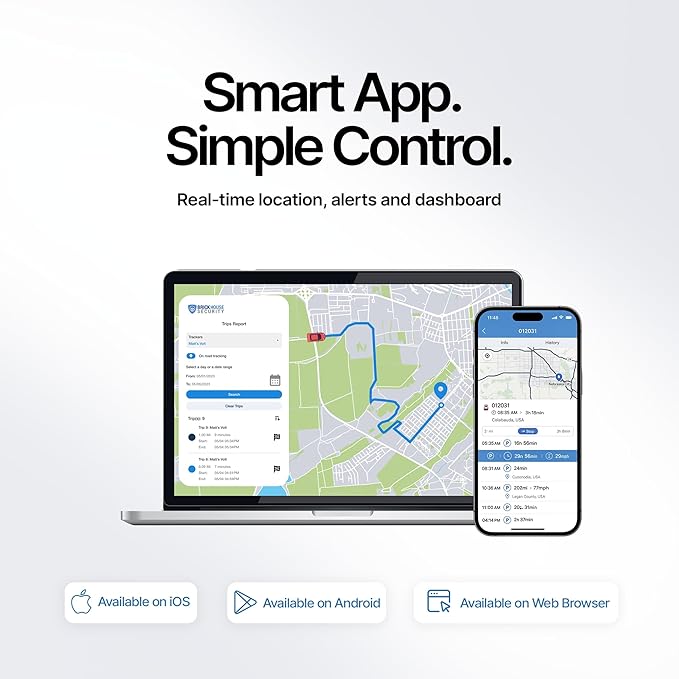 Brickhouse Security GPS Tracker for Vehicles- TrackPort OBD II Tracking Device- Tracker for Car Location and Speed- Mini OBD GPS Tracker for Vehicles- GPS Trackers- Subscription Required