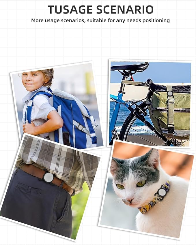 GPS Tracker for Dogs (1 Pack), Mini GPS Cat Tracker, Smart Pet Activity Tracker (iOS Only), No Monthly Fee, Compatible with Apple Find My, Anti-Lost, Finder Tag for Vehicles/Pets/Items