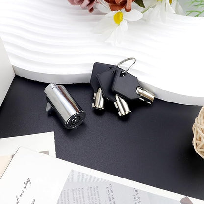 Vending Machine Key, Cylinder Lock for Storage Unit Cylinder Lock for Coke Snack Candy Soda Vending Machines Locks with 3 Tubular Keys