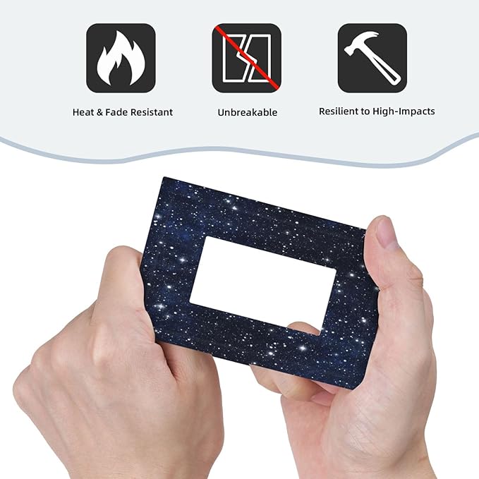 Decorative Light Switch Cover Night Sky Star Cosmic Starry Fantasy Galaxy Universe Space Single Rocker Personalized Wall Plate Switchplate 1 Gang Outlet Covers Decora Light Switch Plate