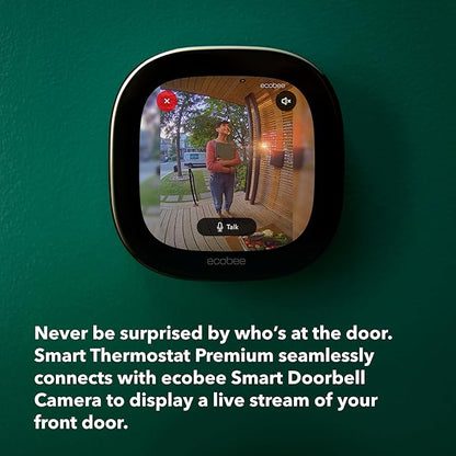 ecobee Security Bundle Pack Smart Doorbell Camera (Wired) + SmartSensor for Doors and Windows (2-Pack)