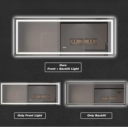 LED Bathroom Mirror with Lights, Wall Mirrors