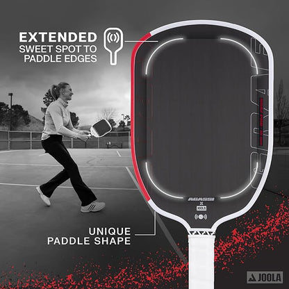 JOOLA GRAF Pro IV 16mm Pickleball Paddle w/Extended Sweet Spot - Carbon Fiber Surface Increases Spin & Control - SK Film for Power & Larger Sweet spot - UPA-A Certified - USAP Approved - NFC Chip
