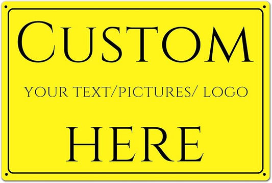 make your own sign custom,Custom Metal Signs Personalized，Reflective，Aluminum Weatherproof Metal Sign Multiple Sizes, custom signs outdoor metal, Business, Workplace, office, Home, Delivery Signs(16*12 Inch)