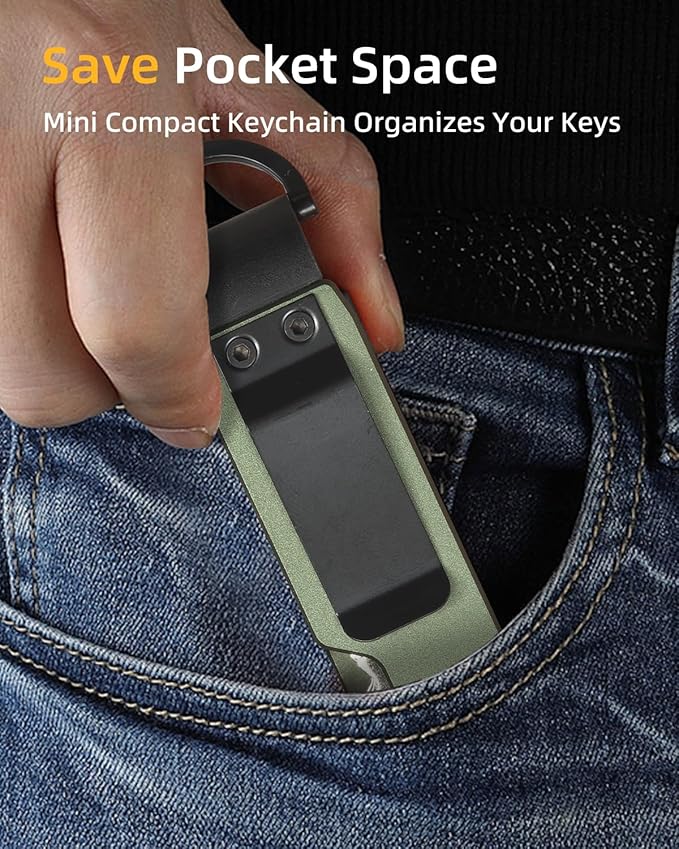 Keychain Key Holder Keychain Tile For Men/Women Key Finder Ring/Organizer for Car Keys Keyring Accessories 2-5 Keys