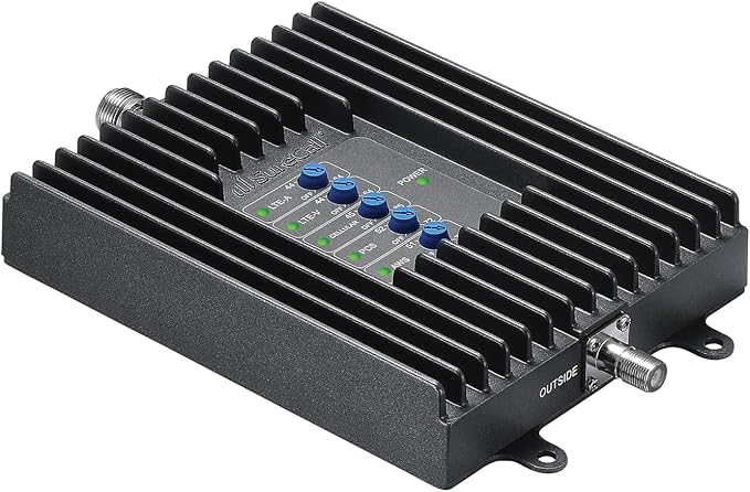 SureCall Fusion4Home Cell Phone Signal Booster up to 5000 sq ft, Includes Upgraded RG-11 Cable, Boosts 5G/4G LTE, Home & Office, Multi-User, All Carriers, FCC Approved