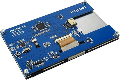 7 inch HDMI LCD 1024x600 Resolution Capacitive Touch Screen IPS Display Module Compatible with Raspberry Pi 4 3 2 1 B B+ A+, PC, Supports Windows 10/8.1/8 / 7