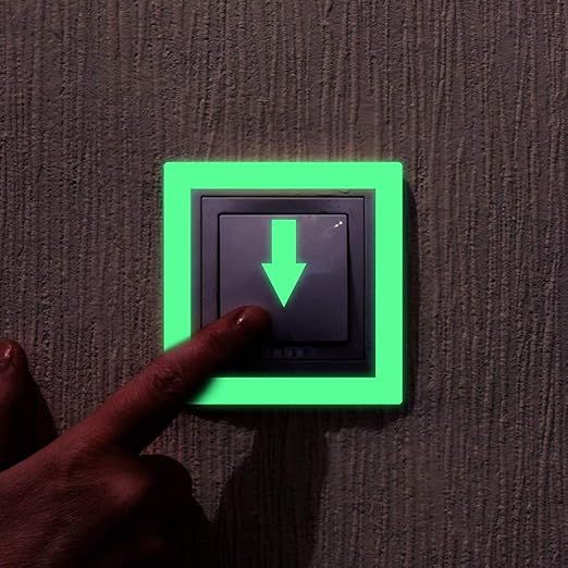 LLPT Glow in The Dark Tape 2” x 33 Ft Self Adhesive Neon Luminous Tape Rechargeable Brightness Fluorescent Sticker Tape for Sport Gears Night Part DIY Craft Color Green (GD233G)