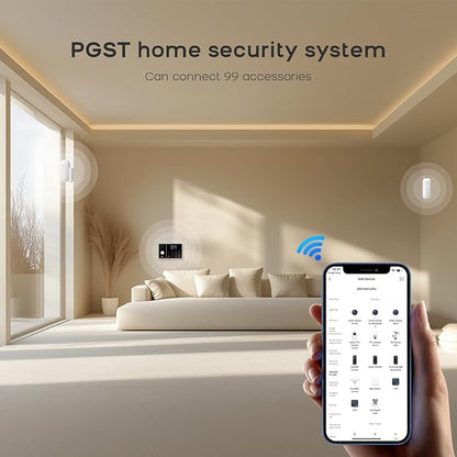 4G Smart Home Security Alarm Kit, Wireless WiFi Home Alarm System with Siren, PIR Motion Sensor, Remote Controls, Window/Door Sensor