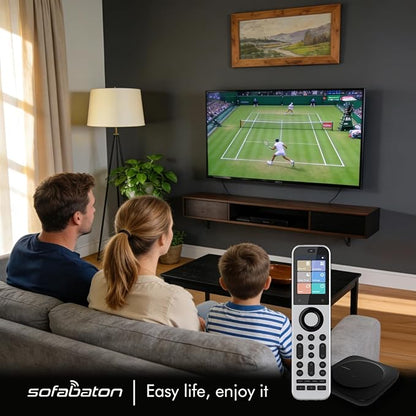 SofaBaton X2 Universal Remote Control with Hub & Charging Dock, Touchscreen, All-in-One Smart Remote with Customize Activities | Bluetooth | Infrared | WiFi 2.4GHz | Compatible Alexa & Google Home
