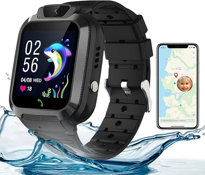 2G Kids Smart Watch, SOS Emergency Call, Video Calling, Waterproof Activity Tracker for 3-12 Years Girls/Boys - Birthday Gift Idea