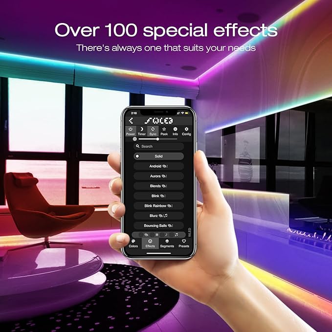 GLEDOPTO WLED ESP32 Mini LED Strip Controller DC12-24V RGB IC Digital with Mic Sound Mode Dynamic Lighting DIY for WS2811 WS2812 WS2812b SK6812 WS2815 Addressable FCOB LED Strip