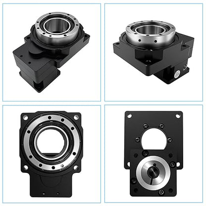 Hollow Rotary Actuator Ratio 10:1 High Accuracy Hollow Rotating Platform Rotary Positioners Suitable for Nema17 42mm Stepper Motor 40mm Servo Motor Substitutable for Direct Drive Motor Cam Indexer