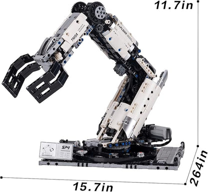 Technical Robot Arm Building Kit,STEM Toys for Ages 8-13,Birthday, Holiday Sets,Remote Control Mechanical Hand,Sets for Boys 8-14,Mechanical Engineering Set(784PCS)