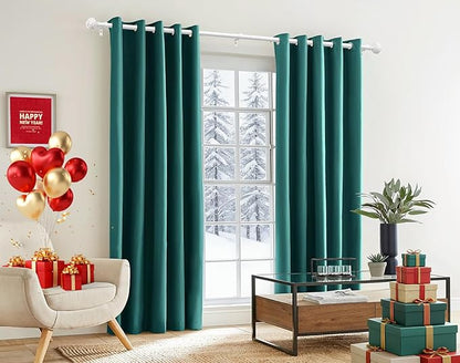 TONIAL White Curtain Rod 32 to 120 Inches, 7/8 Adjustable Curtain Rods for Windows 20 to 116 Inches, Splicing Drapery Rods Heavy duty with Netted Texture Finials