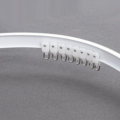 Bendable Ceiling Curtain Track White Pulley 20pcs