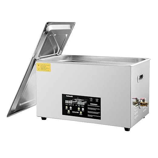 30L Ultrasonic Cleaning Machine with Digital Timer & Heater, Stainless Steel Sonic Parts Cleaner for Carburetor, Auto Tools Cleaning.