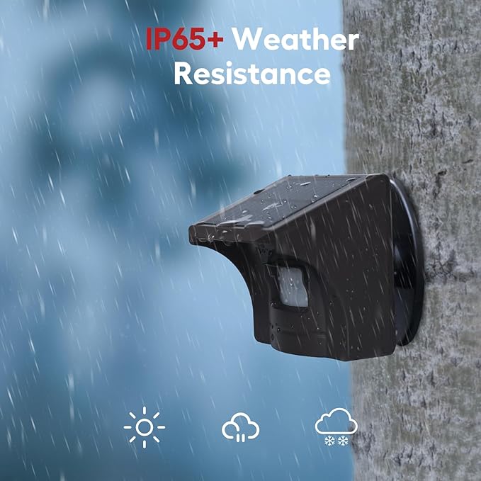 eMACROS Safeguard Wireless Driveway Alarm with SST PIR Technology - 1/2 Mile Range, Weatherproof Motion Sensor, Rechargeable Receiver with 7-Day Backup Power & 38 Chimes, Incompatible with APP