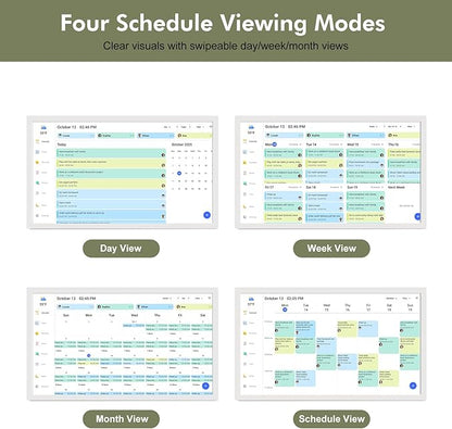 27 Inch Wall Calendar Digital Picture Frame for-Busienss Schedules – Smart Touchscreen Interactive Display, Auto-Sync Google iCloud Outlook Calendars, Wall Mountable, for Mom Dad
