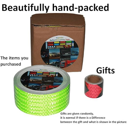 Reflective Tape Green 3 inch, Outdoor Waterproof High Visibility Warning Industrial Marking Tape, Safety Stickers (68 feet)
