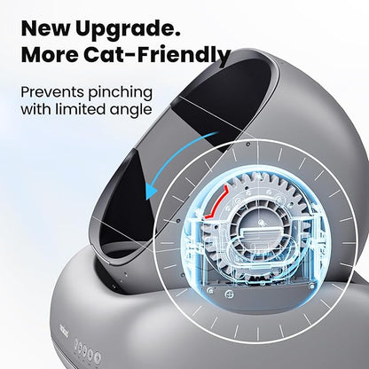 Neakasa M1 Plus Open-Top Self Cleaning Cat Litter Box, Automatic Cat Litter Box with APP Control, Odor-Free Waste Disposal Includes Trash Bags