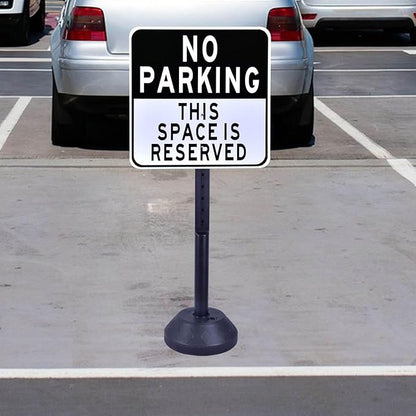 6 Pack 41 Inch Heavy Duty Portable Sign Holder with Water Base - Customizable Sign for Indoor/Outdoor Use - Perfect for Malls, Schools, Restaurants