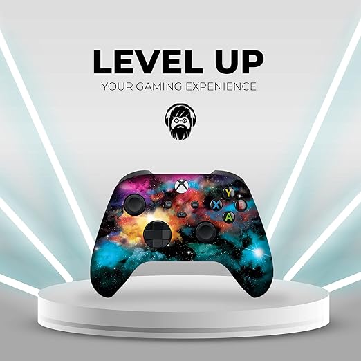 Galaxy Custom X-box Controller Wireless compatible with X-box One/X-box Series X/S by DreamController | Proudly Customized in USA with Permanent HYDRO-DIP Printing(NOT JUST A SKIN) (MODDED)