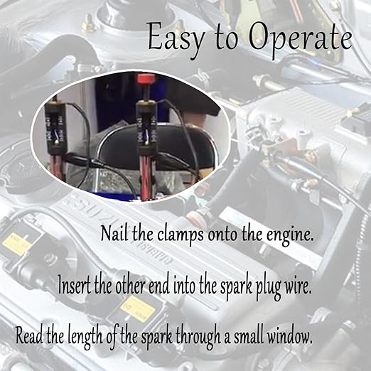 Spark Plug Tester Adjustable Car Ignition System Coil Tester Coil on Plug Spark Circuit Tester Automotive Diagnostic Tester Tool