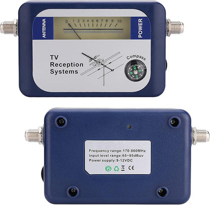 ZJchao TV Antenna Signal Strength Meter, Antenna Signal Meter Satellite Finder Strength, Mini Finder Digital Aerial Terrestrial TV
