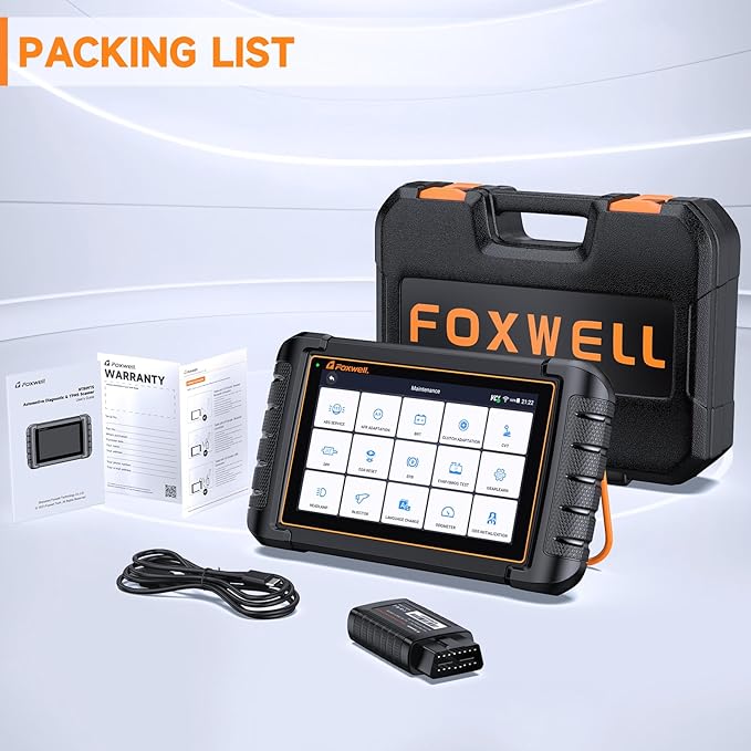 FOXWELL Car Scanner NT809BT, All System OBD2 Scanner Diagnostic Tool with 30 Maintenances, Wireless Bidirectional Scan Tool, Professional Car Diagnostic Scanner for All Vehicles, 3 Years Free Update