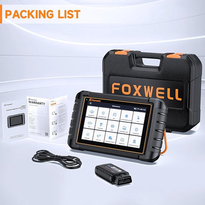 FOXWELL Car Scanner NT809BT, All System OBD2 Scanner Diagnostic Tool with 30 Maintenances, Wireless Bidirectional Scan Tool, Professional Car Diagnostic Scanner for All Vehicles, 3 Years Free Update