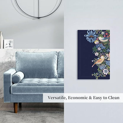Decorative Light Switch Cover Plate Vintage Blue Morris Strawberry Thief Bird Flower 1 Gang No Device Single Blank Outlet Covers Wall Plate Cover Switchplate Electrical Faceplate