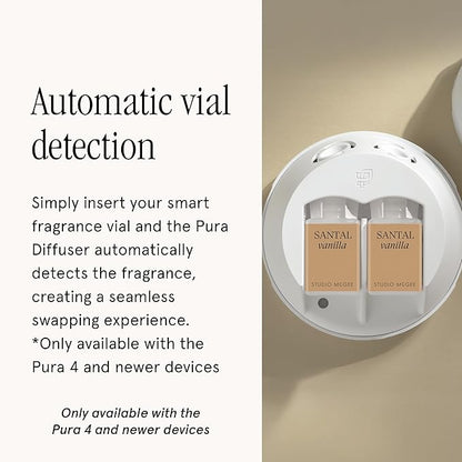 Pura x Studio McGee Home Scent Refill - Smart Air Diffuser - Up to 120-Hours of Luxury Fragrance per Refill - Home Essential - Clean & Safe Diffuser Fragrance - 2 Pack, Santal Vanilla