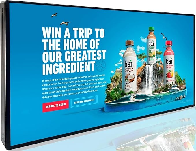 P5 Outdoor Waterproof 65"x34" LED Sign WIFI and USB Programmable Led Display With High Resolution Scrolling Texts, Colorful Images and Videos LED Advertising Sign Board for Business