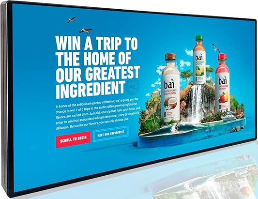 P5 Outdoor Waterproof 65"x34" LED Sign WIFI and USB Programmable Led Display With High Resolution Scrolling Texts, Colorful Images and Videos LED Advertising Sign Board for Business