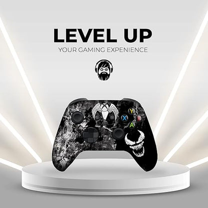DreamController Vennom Custom X-box Controller Wireless compatible with X-box One/Series X/S Proudly Customized in USA with Permanent HYDRO-DIP Printing (NOT JUST A SKIN)