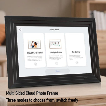 Mumusuki Photo Frame, 10.1 Inch WiFi Interactive Smart Family Planner Digital Picture Frame with APP for Home, Digital Calendar, Smart, Electronic Calendar