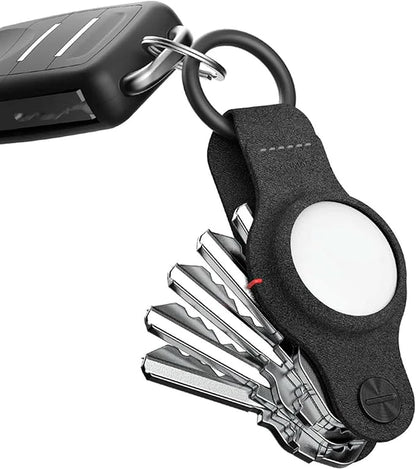 KeySmart AirTag Keychain Key Holder, Compatible with Apple AirTag Holder, Key Organizer Keychains