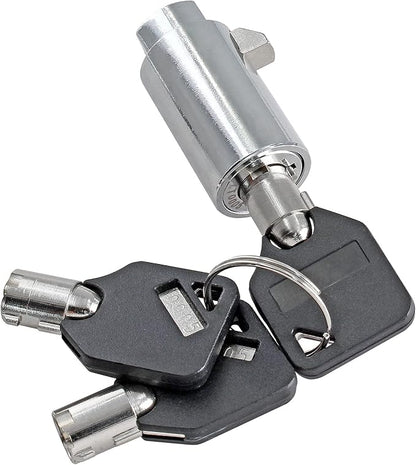 2 Set Vending Machine Lock and Key (Keyed Alike), High Security Tubular Keyway Soda Machine Locks