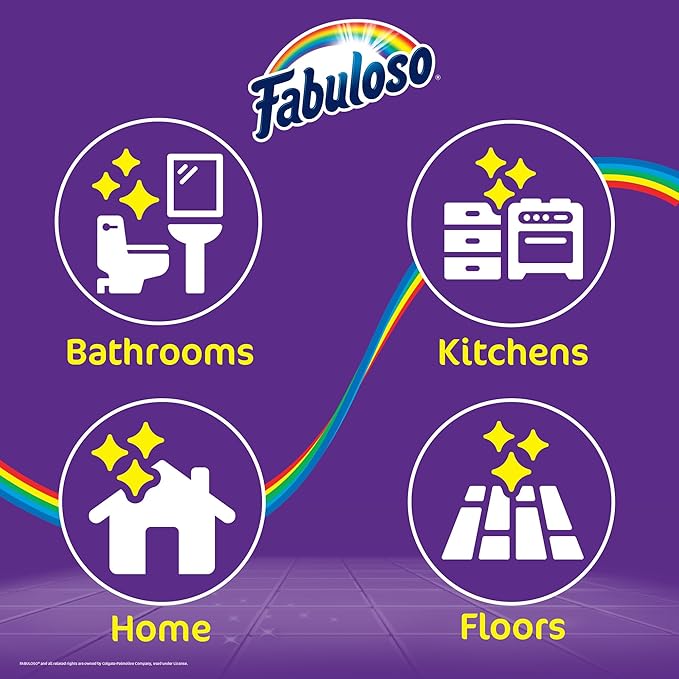 Fabuloso Hand-Held Scrub Brush – Easy Grip Scrubbing Brush for Showers, Floors, and More