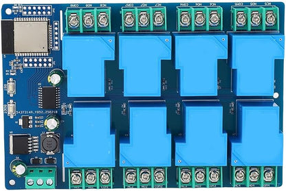 EVGATSAUTO 8 Channel Relay Module, PCB Construction, Remote Control WiFi Smart Switch for Home Automation and Access Control