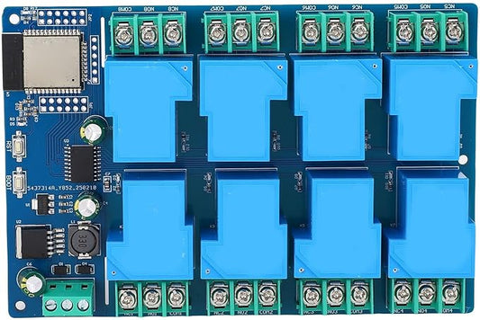 EVGATSAUTO 8 Channel Relay Module, PCB Construction, Remote Control WiFi Smart Switch for Home Automation and Access Control