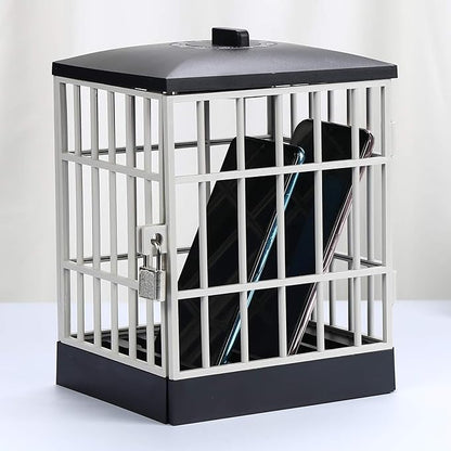 Phone Lock Box, Timer Control Cell Phone Jail with Security Lock Mechanism for Kids Homework Office Home Use, Holds 5 Mobile Phones (A)