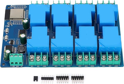 EVGATSAUTO 8 Channel Relay Module, PCB Construction, Remote Control WiFi Smart Switch for Home Automation and Access Control